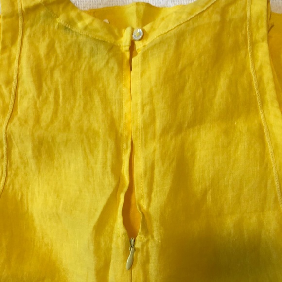 NWT ANTHROPOLOGIE Linen Woodrift Peplum Top - Picture 5 of 6